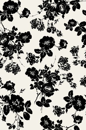 黑白华亿平台印花华亿平台图片