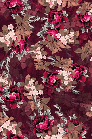 旗袍印花华亿平台图片