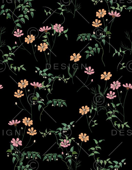 连衣裙印花华亿平台图片