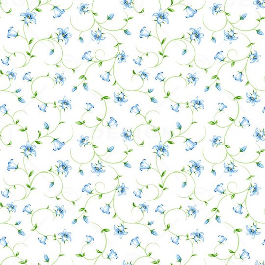 清爽底花卉印花华亿平台图片