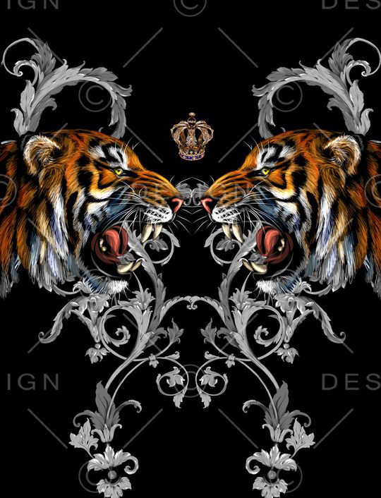 老虎印花华亿平台图片