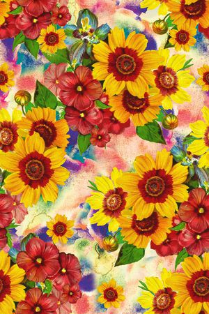 年轻女性印花华亿平台图片