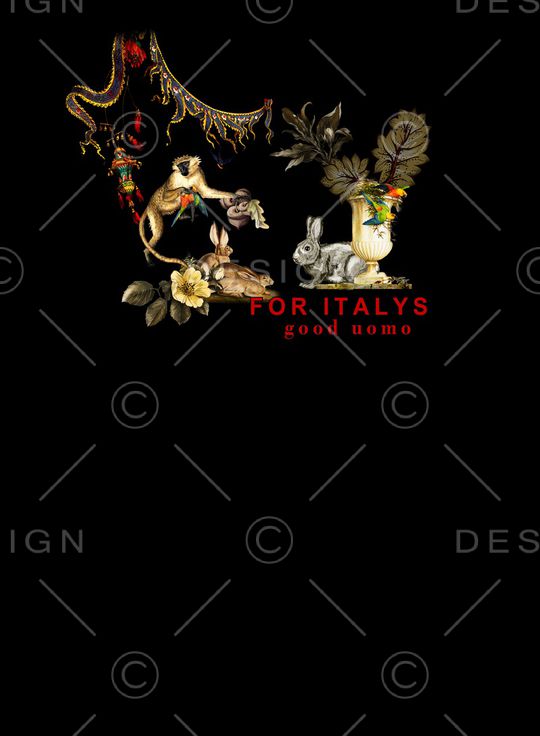 大牌男装印花华亿平台图片