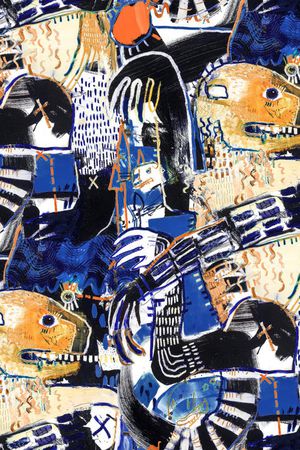 涂鸦印花华亿平台图片