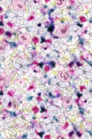 连衣裙印花华亿平台图片