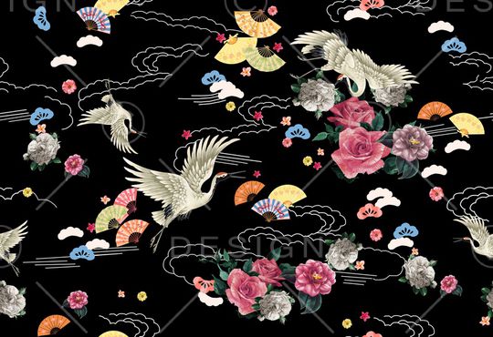 扇子印花华亿平台图片