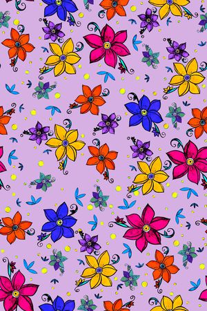 满版散花印花华亿平台图片