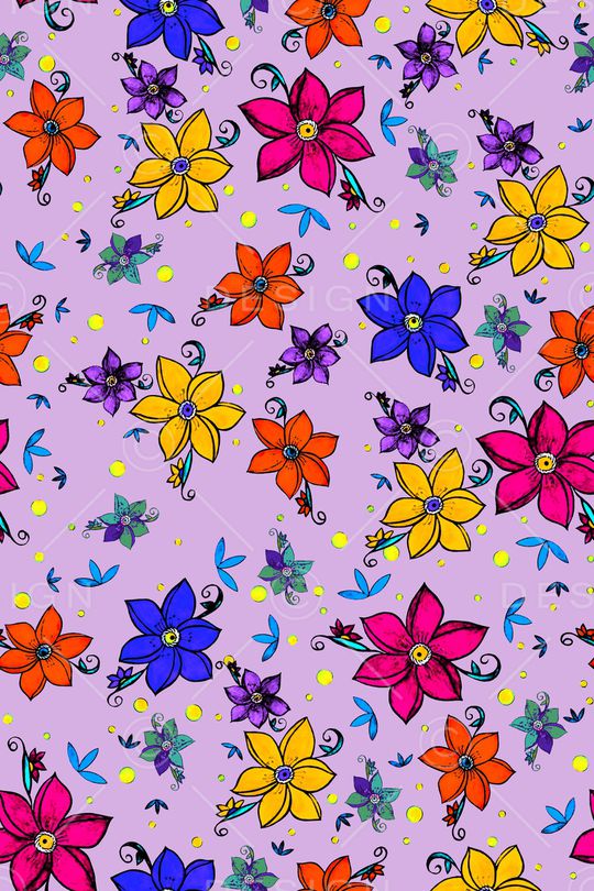 满版散花印花华亿平台图片