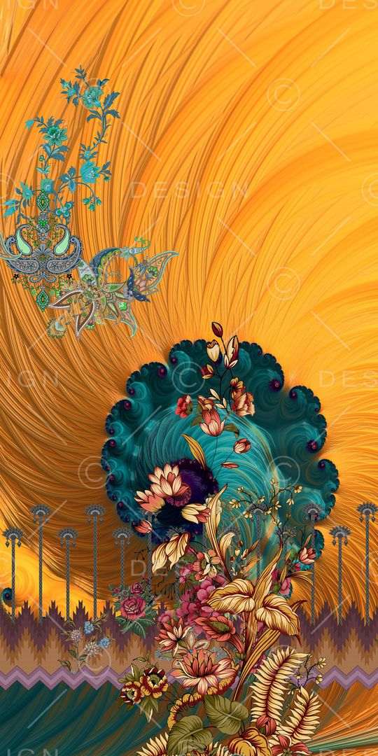 定位花印花华亿平台图片