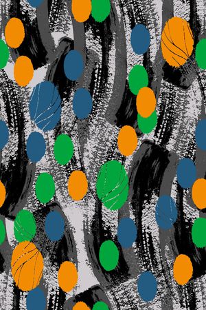 几何花卉印花华亿平台图片