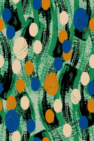 几何花卉印花华亿平台图片