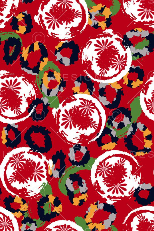 圆形印花华亿平台图片