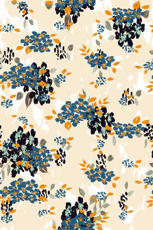 绿植树叶印花华亿平台图片