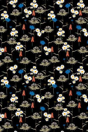 连衣裙印花华亿平台图片