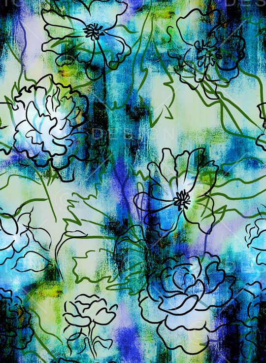 连衣裙印花华亿平台图片