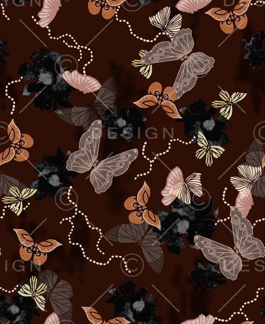 连衣裙印花华亿平台图片