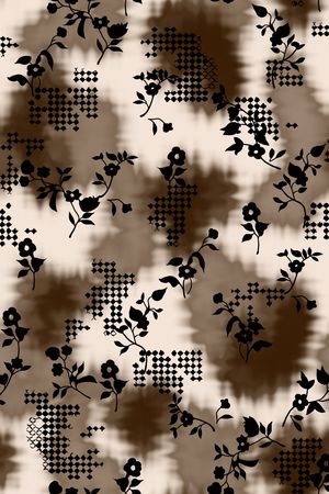 连衣裙印花华亿平台图片