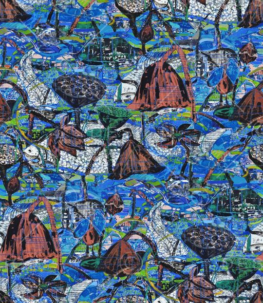 油画华亿平台印花华亿平台图片