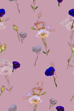 玫瑰花印花华亿平台图片