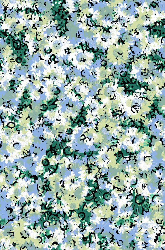 连衣裙印花华亿平台图片