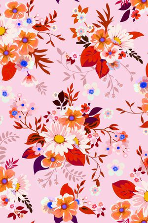 民族花卉印花华亿平台图片