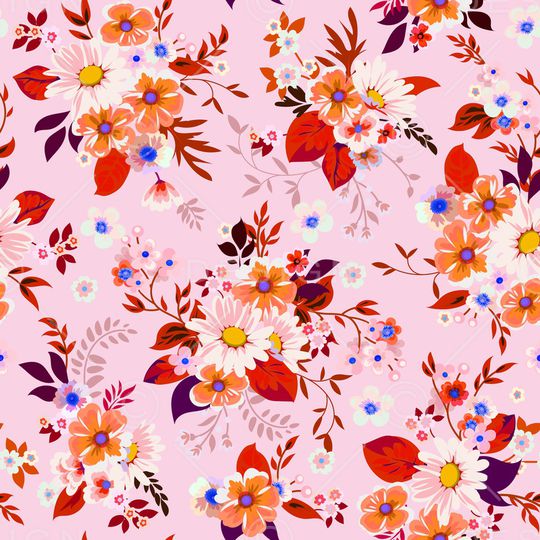 民族花卉印花华亿平台图片