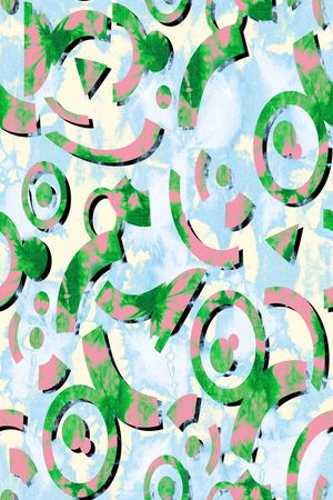 扎染华亿平台印花华亿平台图片