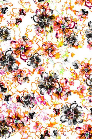 连衣裙印花华亿平台图片