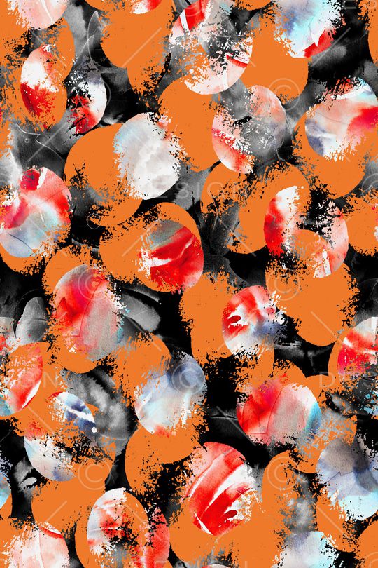 抽象花卉印花华亿平台图片