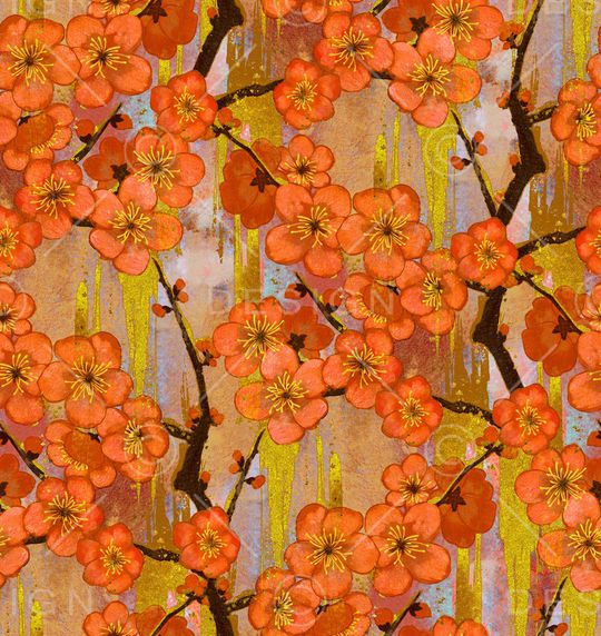 梅花印花华亿平台图片