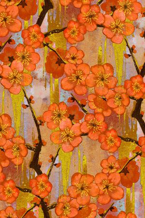 梅花印花华亿平台图片