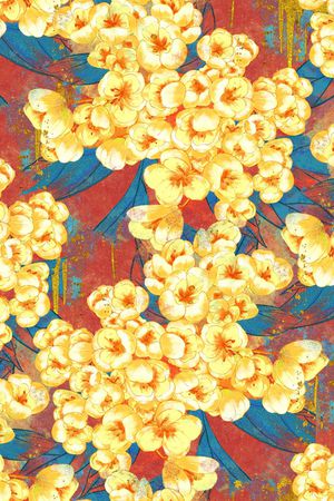 梅花印花华亿平台图片