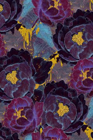 鸢尾花印花华亿平台图片