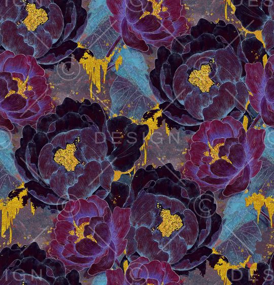 鸢尾花印花华亿平台图片