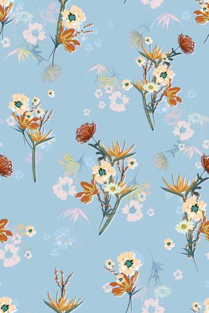 几何花卉印花华亿平台图片