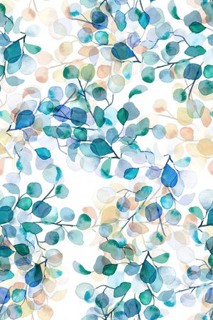 绿植树叶印花华亿平台图片