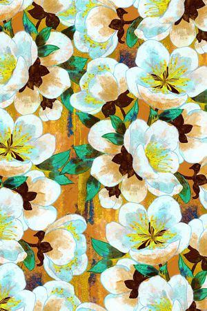 菊花印花华亿平台图片