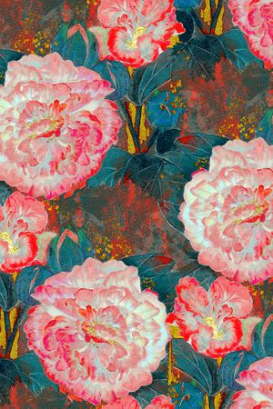 菊花印花华亿平台图片