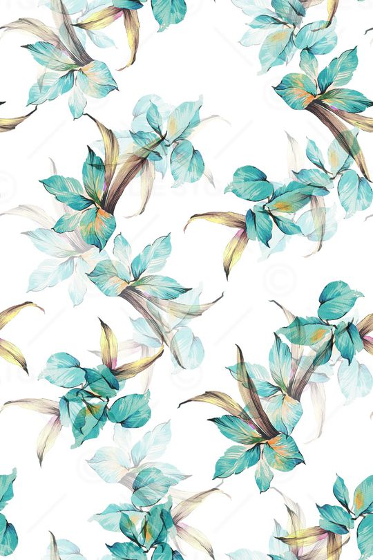 绿植树叶印花华亿平台图片