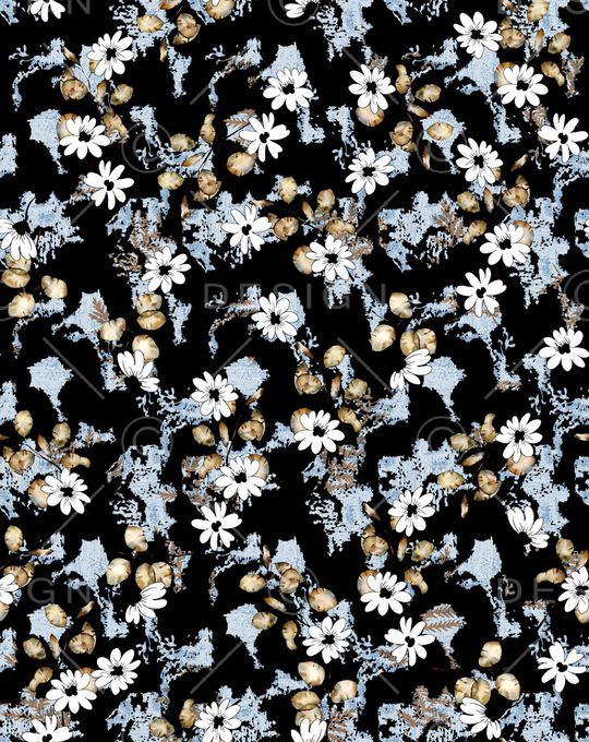 连衣裙印花华亿平台图片