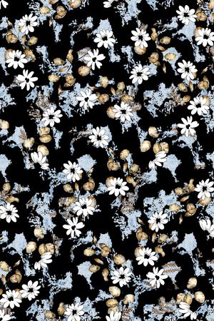 连衣裙印花华亿平台图片