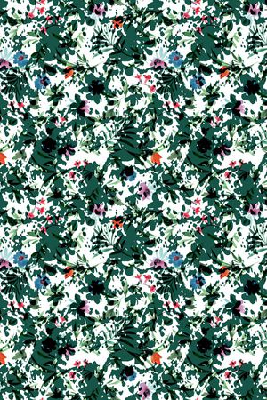 连衣裙印花华亿平台图片