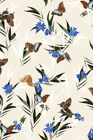 连衣裙印花华亿平台图片