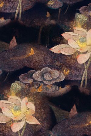 荷花印花华亿平台图片