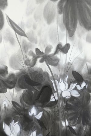 荷花印花华亿平台图片