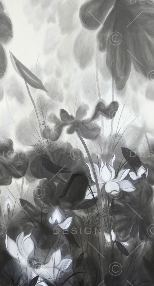 荷花印花华亿平台图片