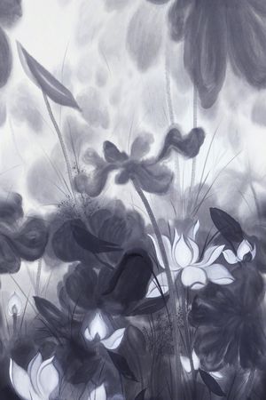 荷花印花华亿平台图片