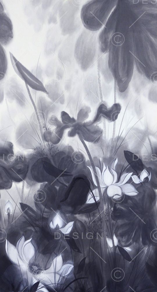 荷花印花华亿平台图片