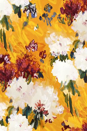 抽象花卉印花华亿平台图片