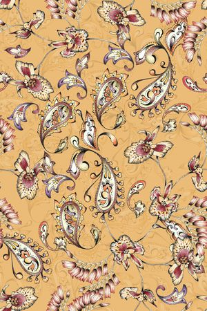 佩斯利印花华亿平台图片